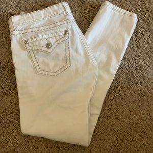 Miss Me White Skinny Jeans